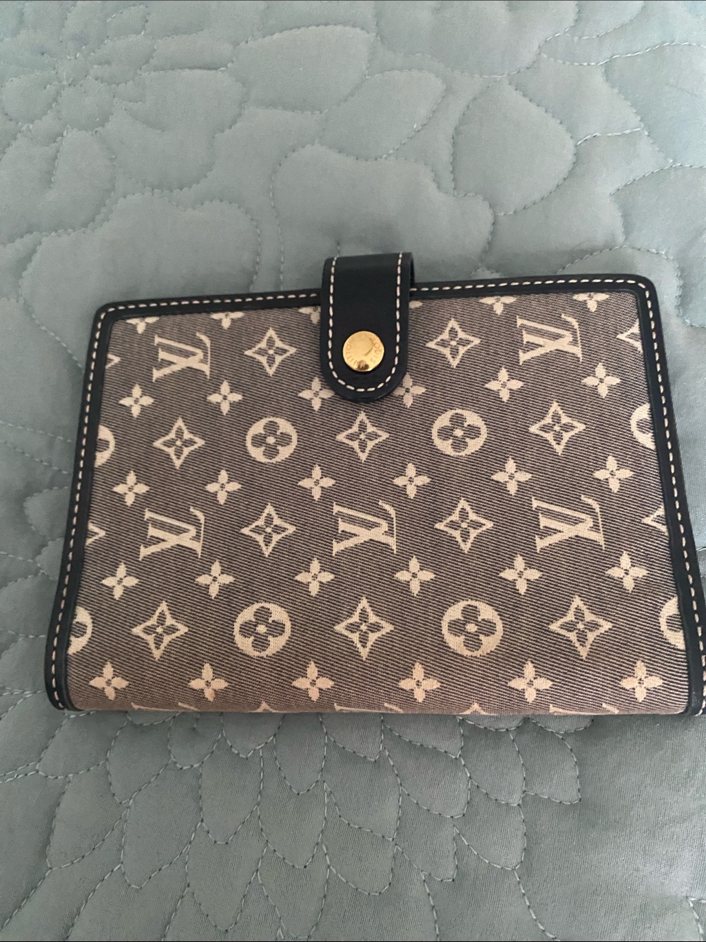 Louis Vuitton Mini Lin Navy Agenda Pm Excellent